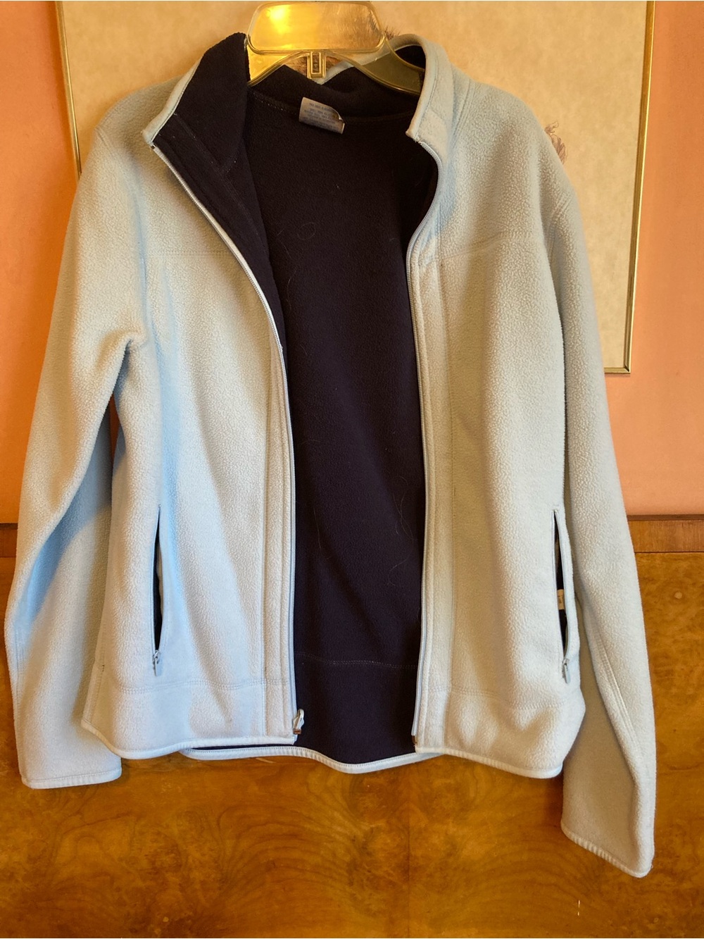 Prospirit Navy Blue Fleece Jacket with Blue Logo Tag